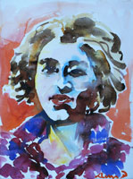 Stana 03, Portrait, Aquarell